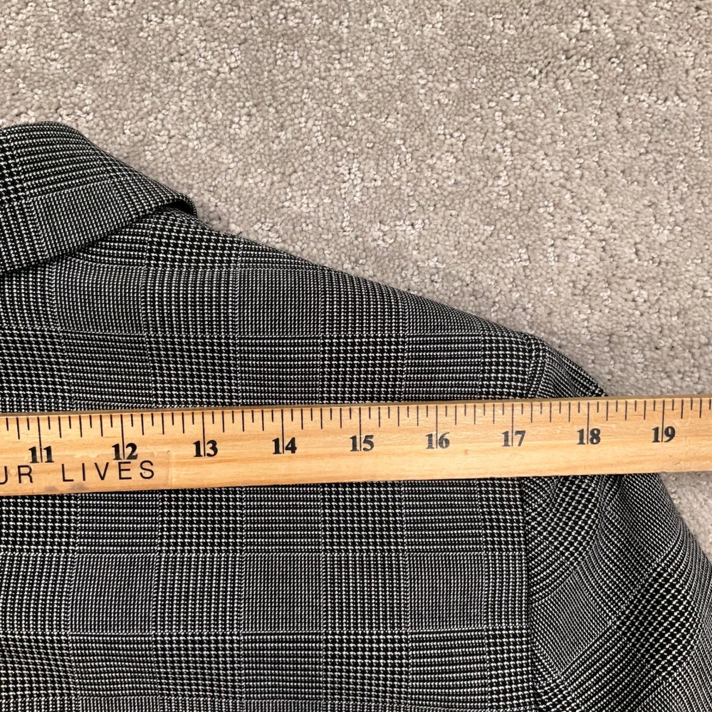 Tahari Pant Suit Women 16 Gray Glen Plaid Classic Power Suit Office Corporate - Picture 8 of 16